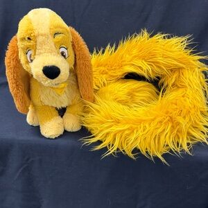 Disney Parks "Lady and the Tramp" Long Tail Scarf Plush